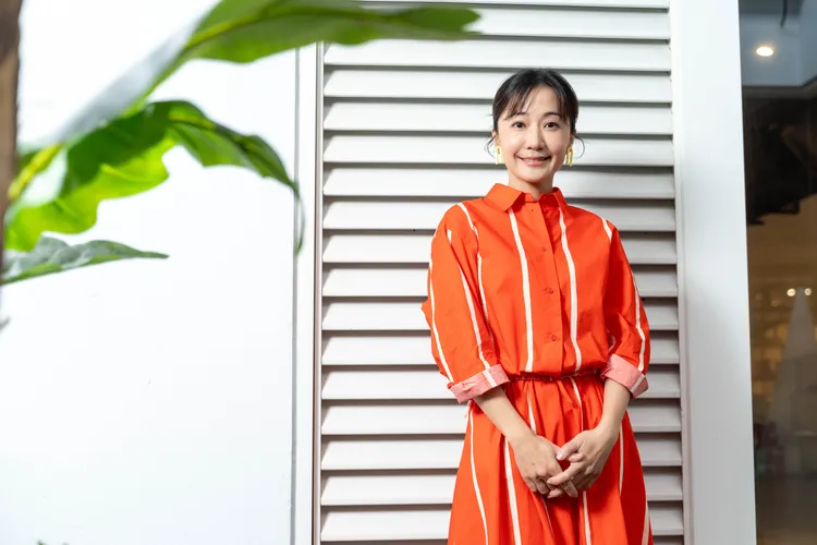 大愛劇《生日快樂》陳婉婷詮釋會陰癌患者「江美華」。大愛提供