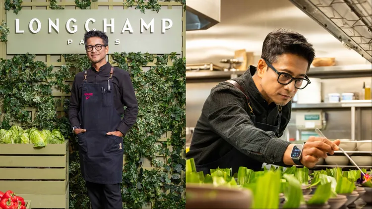 Longchamp特別邀請AKAME主廚彭天恩操刀晚宴菜單。品牌提供