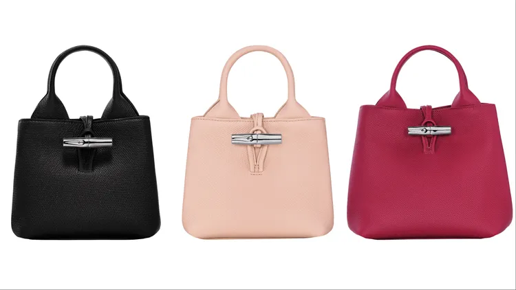 Longchamp Roseau系列手提包，各2萬3500元。品牌提供
