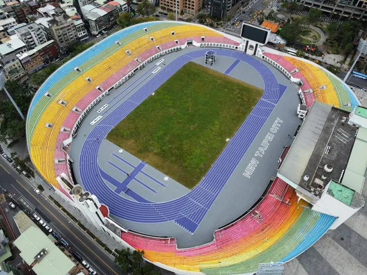 板橋體育場是世壯運比賽場地。  新北教育局提供