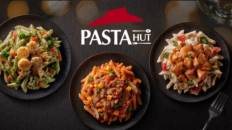 5款全新「私廚系列」紙包筆管麵。必勝客提供