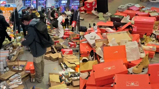 素质在哪?NIKE特卖会掀暴动一片狼藉 民众叹「像在垃圾堆捡」