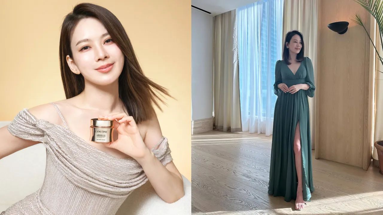 時尚媽咪Melody當完伴娘傳喜訊，宣布成為蘭蔻絕對完美保養系列的品牌摯友。品牌提供、翻攝Melody IG