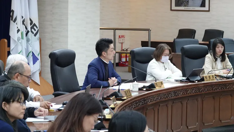 蔣萬安主持治安會報。警方提供