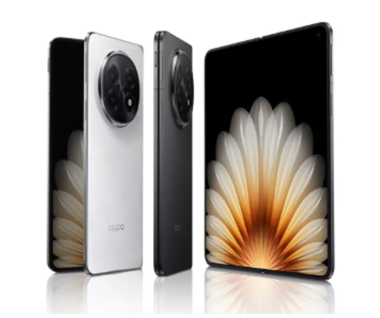 OPPO Find N5共有黑、白兩色，上市資訊尚待台灣OPPO公布。OPPO提供