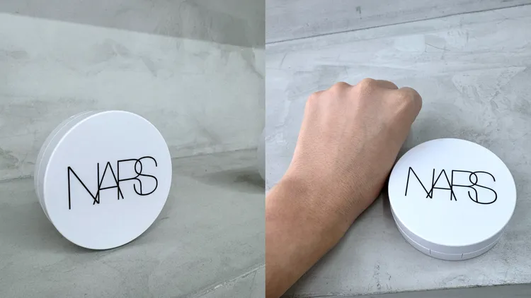NARS小光圈氣墊可幫助打造煥亮凝水感底妝。張家玲攝