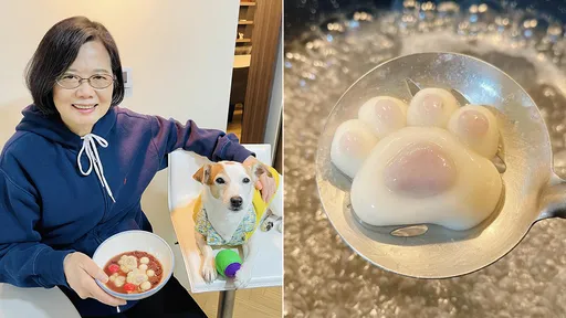 自製「貓掌元宵」超萌 蔡英文:外面沒得買,只有我家有