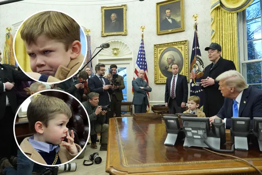 川普與馬斯克開會　最搶鏡的是挖鼻孔的他