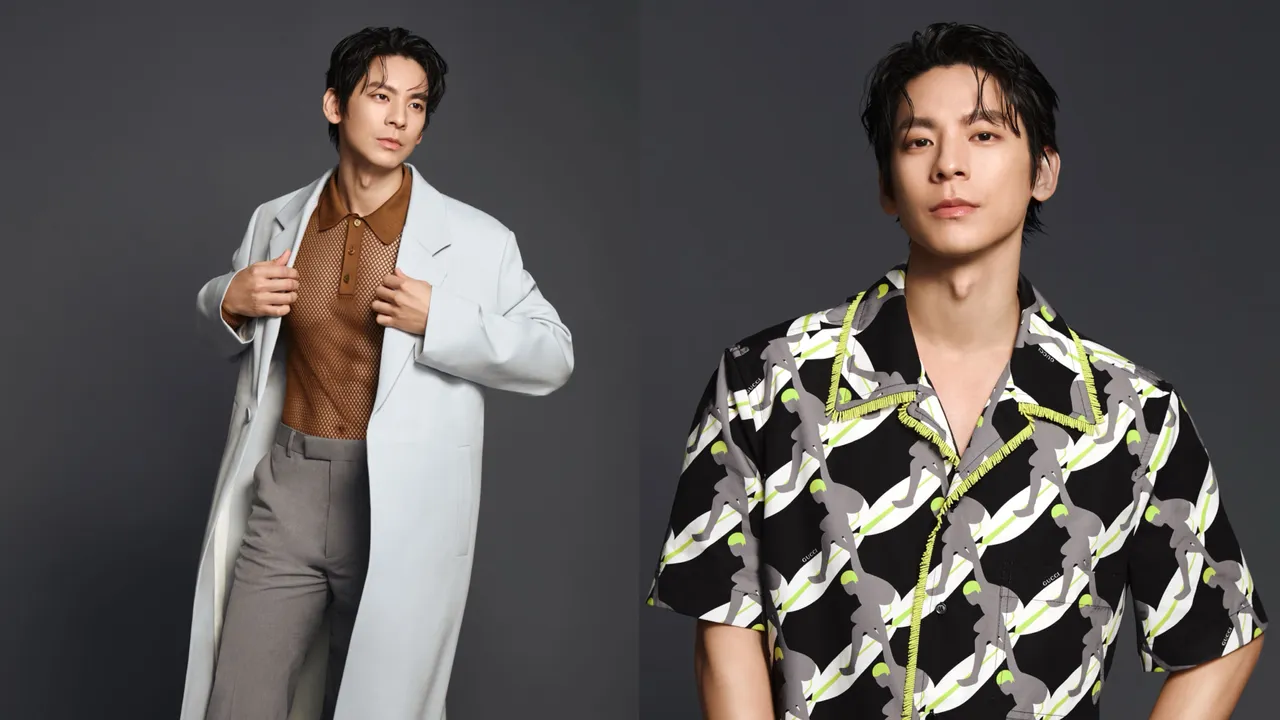 男星林柏宏成為GUCCI品牌好友，在最新時尚照中放送冰塊腹肌。品牌提供