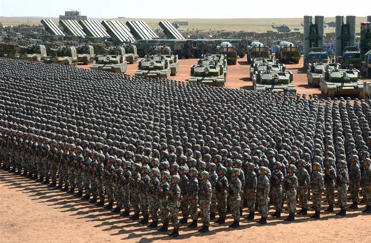 中國解放軍軍演。翻攝中國軍網