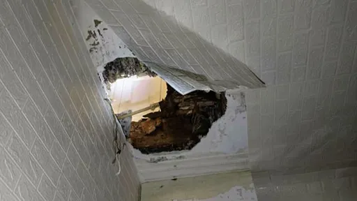 誇張!掃地竟「一腳踩爆住家地板」 她3樓摔進2樓嚇壞鄰居