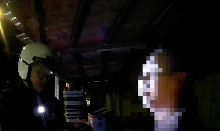 員警到場將他依竊盜未遂現行犯帶回。警方提供