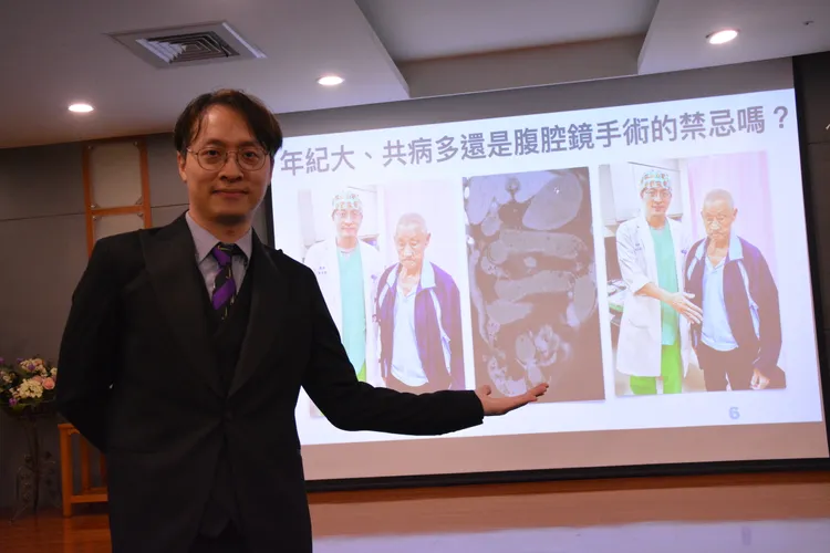 黃奕竣說運用高科技醫療為病患解決病痛，是醫師最大成就。台東馬偕醫院提供