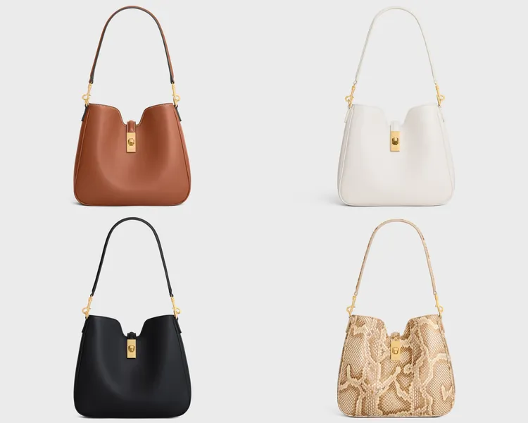 Camelle 16 Soft小型手袋，皮革款各9萬9000元、蛇皮革15萬元。品牌提供