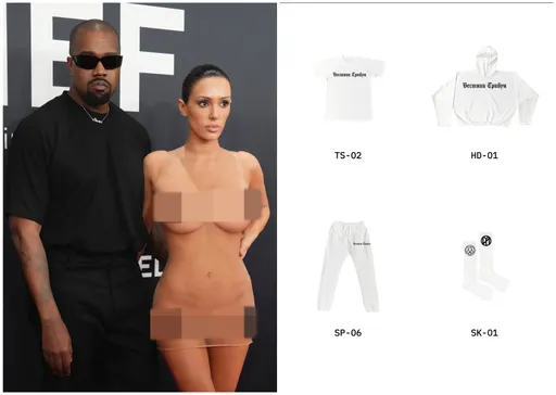超諷刺!肯爺讓老婆穿「王后新衣」露三點 為的是賣他自己的衣服