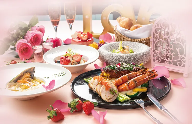 福容桃園機捷A8從西洋情人節到白色情人節推出「2025粉紅愛戀」雙人分享套餐2450元+10％。業者提供