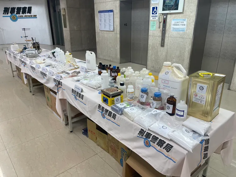 警方查獲相關證物。警方提供