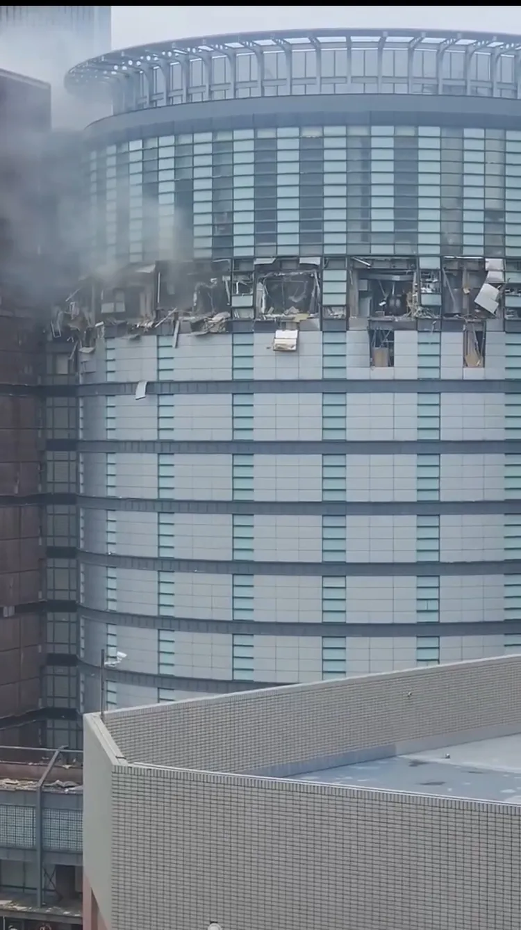 台中新光三越氣爆最新畫面。讀者提供