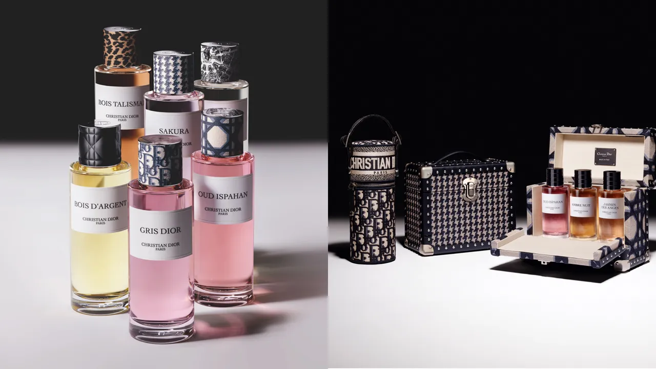 Dior為香氛世家系列推出14款高訂香氛瓶蓋，並打造專屬旅行香氛盒和旅行箱。品牌提供