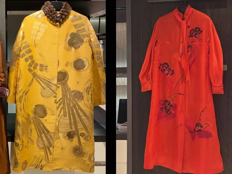 楊麗花和陳亞蘭今日出席活動都身穿夏姿當季服飾，分別要價7萬9800元、5萬8800元。夏姿提供