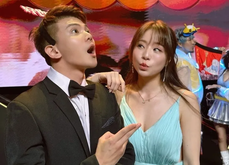 孫生（左）和多芬最近才公開戀情。翻攝多芬IG