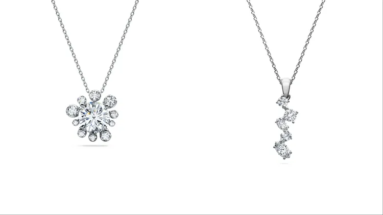 Swarovski Created Diamonds Galaxy系列項鍊。品牌提供