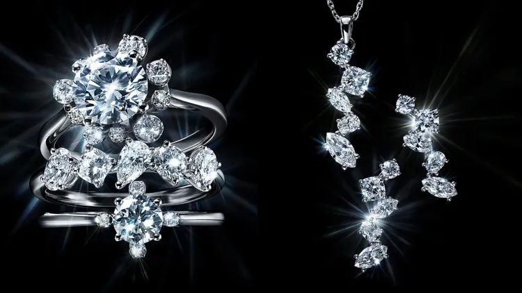 採用SWAROVSKI實驗室培育鑽石打造的高級珠寶系列，均符合鑽石品質的4C標準。品牌提供