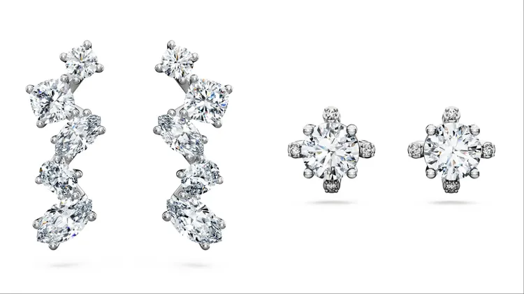 Swarovski Created Diamonds Galaxy系列耳環。品牌提供