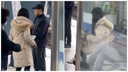扯爆!長髮女在台鐵月台「煎鍋貼」 邊吃邊嗆站務員下場曝光