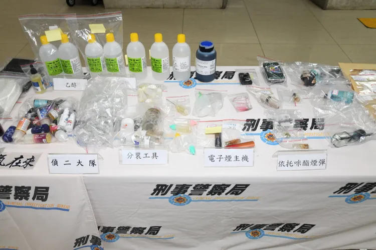 警方查獲相關證物。警方提供
