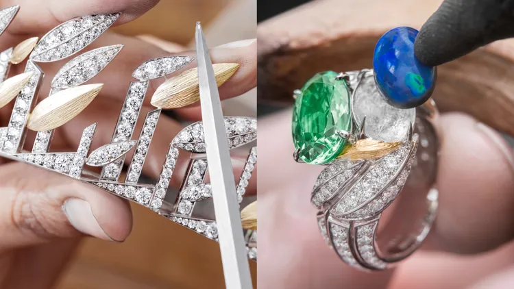 CHAUMET Bamboo頂級珠寶膠囊系列工藝精湛。品牌提供