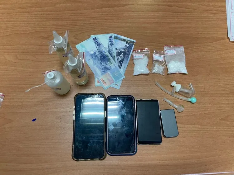 警方查獲相關毒品證物。警方提供