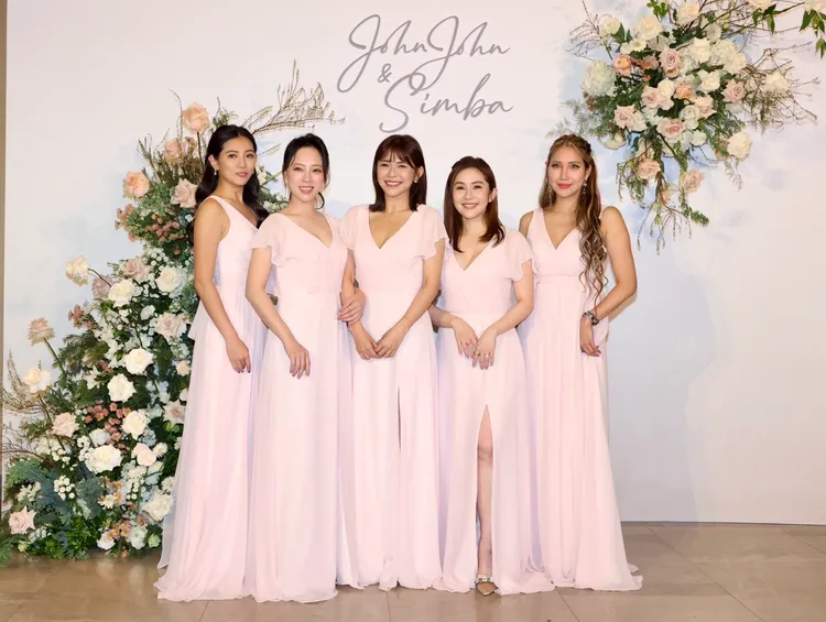 林萱瑜為好姊妹曾智希當伴娘。攝影中心攝