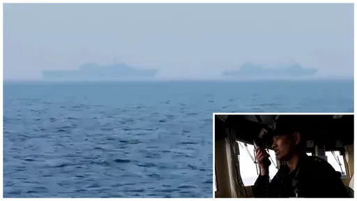 共軍在高屏外海擅劃操演區「射擊訓練」!國軍監控2共艦影片曝光