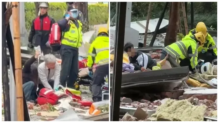台中新光三越氣爆，造成澳客籍遊客一家七口2死5傷。資料照片