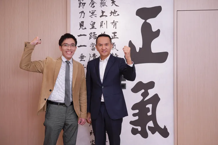 應愛爾麗集團董事長常如山邀請，朝和生醫加入「打詐隊」。彭欣偉攝