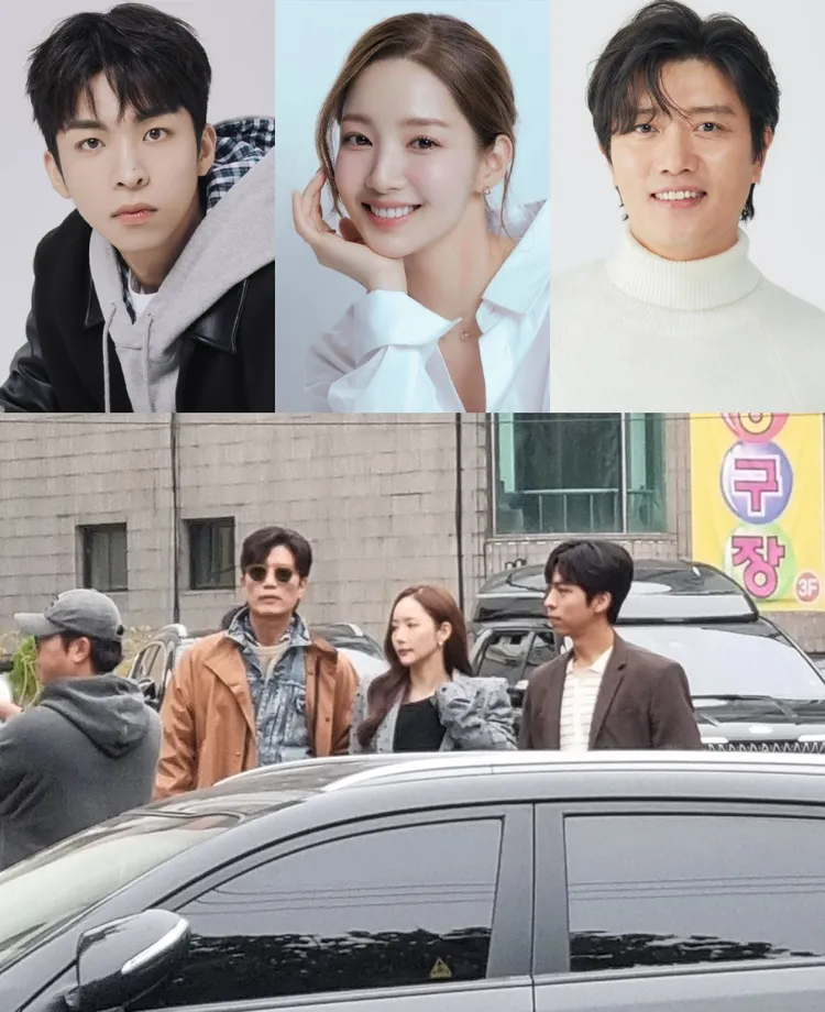 朴敏英（中）、朱鐘赫（左）、朴熹洵主演改編日劇的《信用詐欺師KR》。翻攝naver、X（推特）