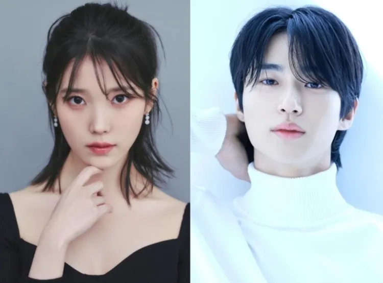 IU（左圖）、邊佑錫搭檔《21世紀大君夫人》。翻攝EDA娛樂、VARO娛樂