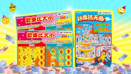 200元刮刮樂新品!2款總獎金逾15.8億元