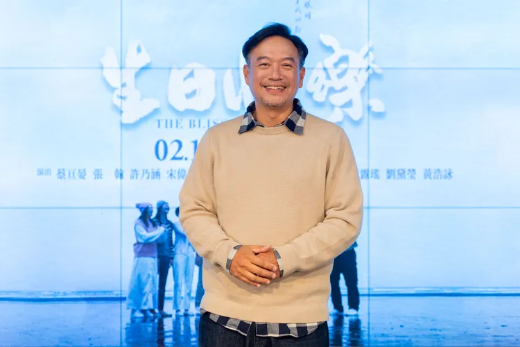 張翰還在為母親治喪中，取消宣傳活動，但仍錄了影片分享，照片為他先前出席記者會。大愛提供