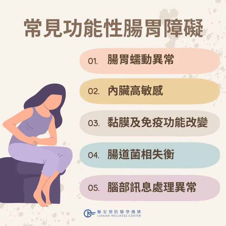 腸件功能性腸胃障礙。聯安診所提供