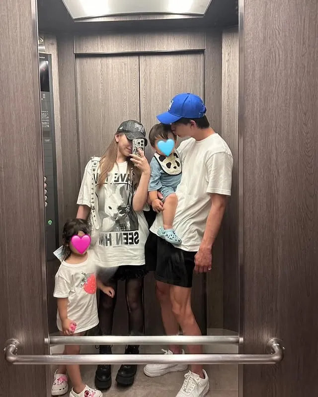 重川茉彌和前田俊育有一對子女。翻攝前田俊IG