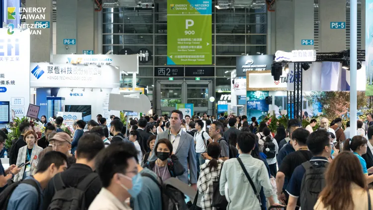 貿協今年10月底將舉辦年度指標性能源與永續產業展覽「台灣國際智慧能源週」與「台灣國際淨零永續展」，圖為2024年能源週與淨零永續展首度辦理碳學堂。貿協提供