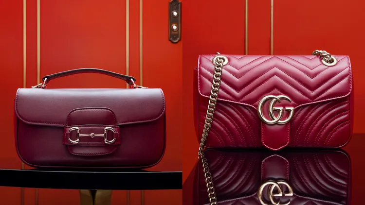 Sabato De Sarno為GUCCI打造Ancora紅代表色，在去年秋冬紅極一時。資料照