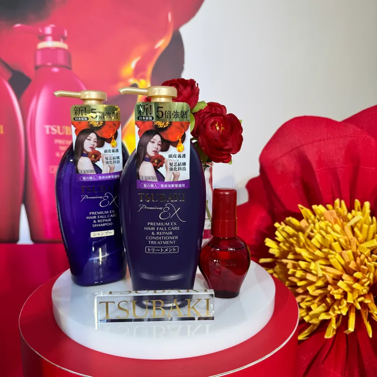 思波綺髮研防斷洗髮乳/潤髮乳，各450ml／350元。張家玲攝
