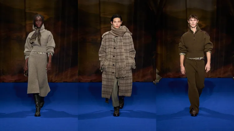 BURBERRY 2025冬季系列。品牌提供