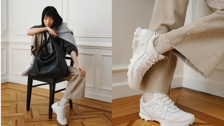 兼顧透氣性、防水性能「BIOM C-TRAIL 健步C-蹤跡」系列推出最百搭的明亮白色。品牌提供