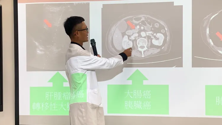 患者同時罹患大腸癌及胰臟癌。台中醫院提供