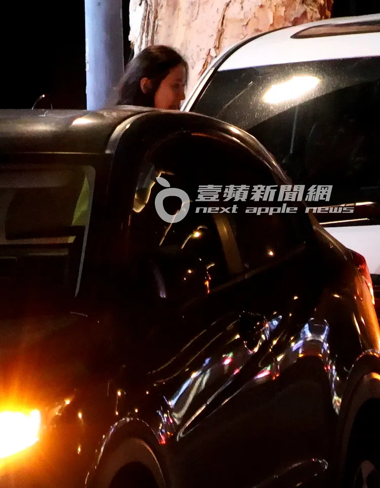 蔡依珊隻身到動物醫院接愛犬，不見老公連勝文。特勤中心攝