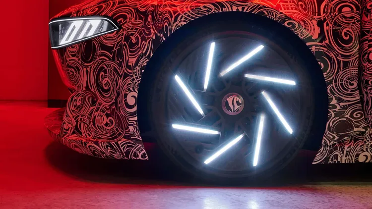 炫目的發光輪圈目前還只是概念階段，恐怕短時間內還無緣與消費者見面。原廠照片